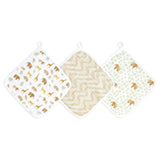 Aden+Anais essentials 3 pack cotton muslin washcloth set tanzania 3 per pack - McGrocer