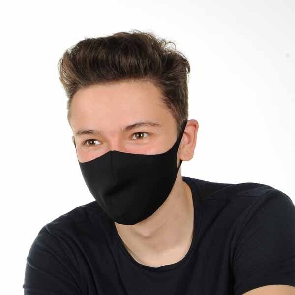 Adult Fabric Face Covering Black - McGrocer