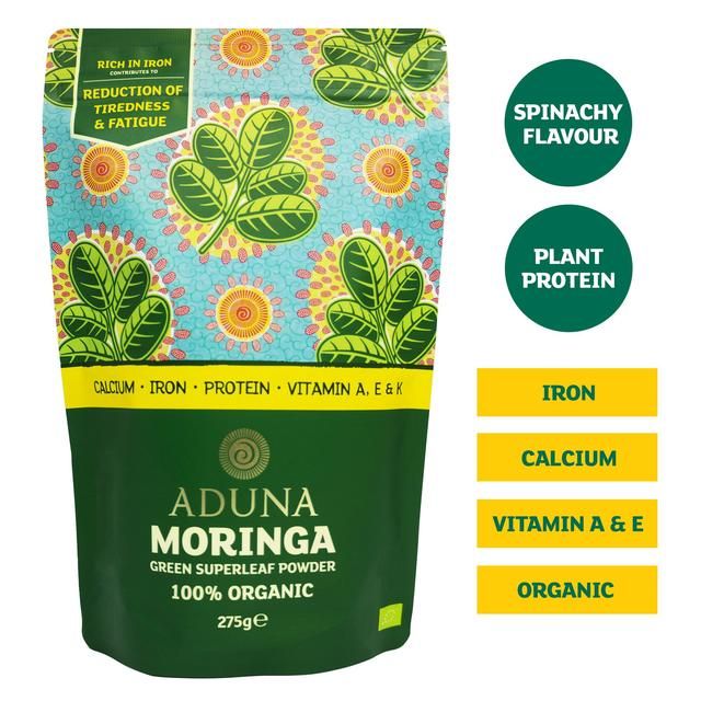 Aduna Moringa Organic Green Superleaf Powder 275g - McGrocer