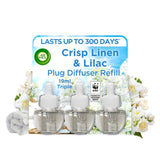 Airwick Crisp Linen & Lilac Plug In Triple Refill 3 x 19ml - McGrocer