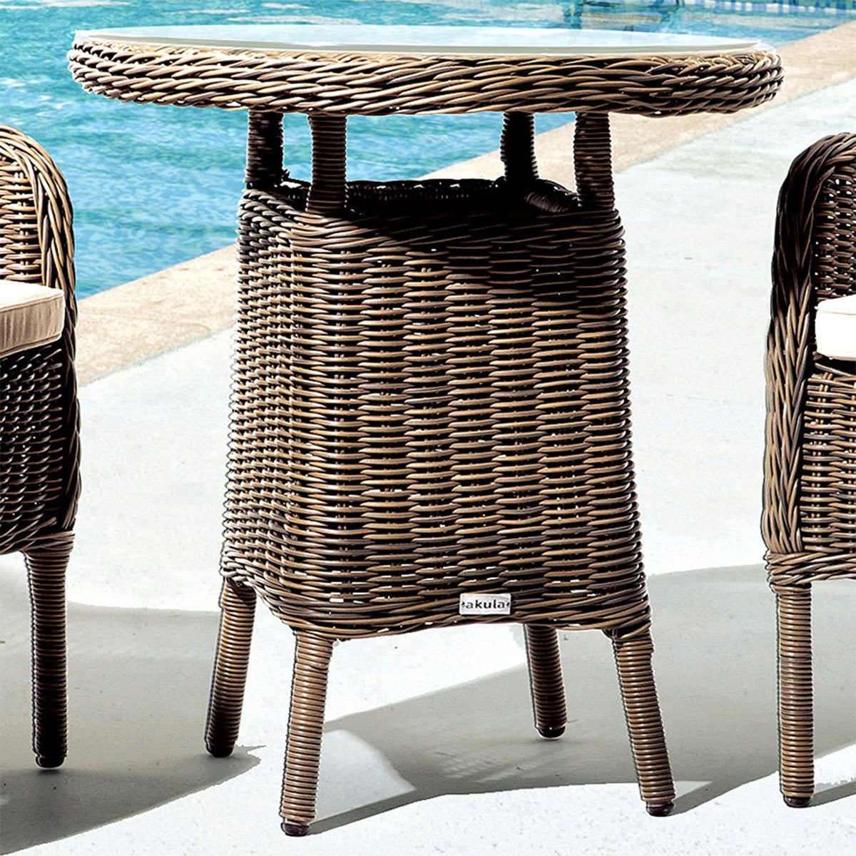 Akula Living Colonial 3 Piece Bistro Set - McGrocer