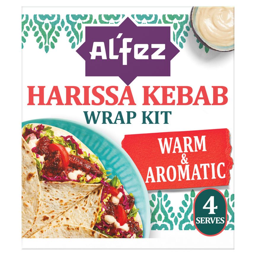 Al'Fez Harissa Kebab Wrap Kit 410g - McGrocer