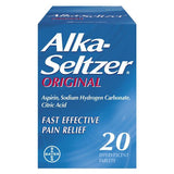 Alka Seltzer Original Fast Effective Pain Relief Effervescent 20 Tablets - McGrocer