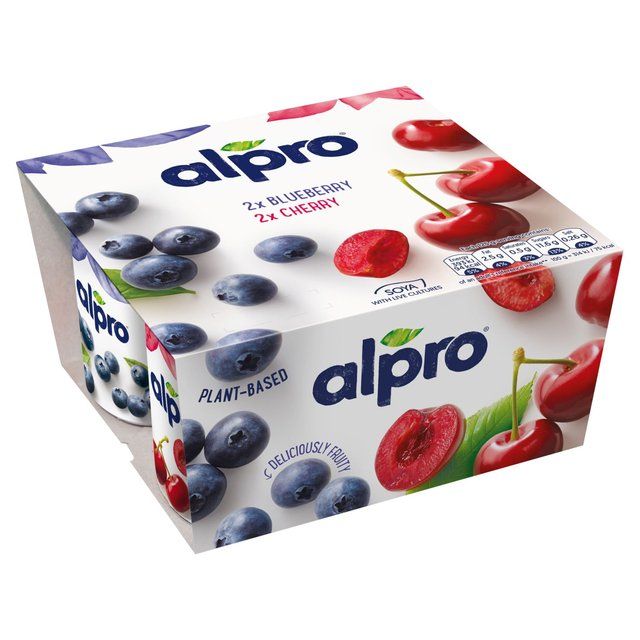 Alpro Blueberry & Cherry Yoghurt Alternative 4 x 125g - McGrocer