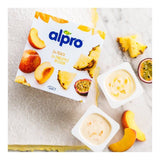 Alpro Peach & Pineapple-Passion fruit Yoghurt Alternative 4 x 125g - McGrocer
