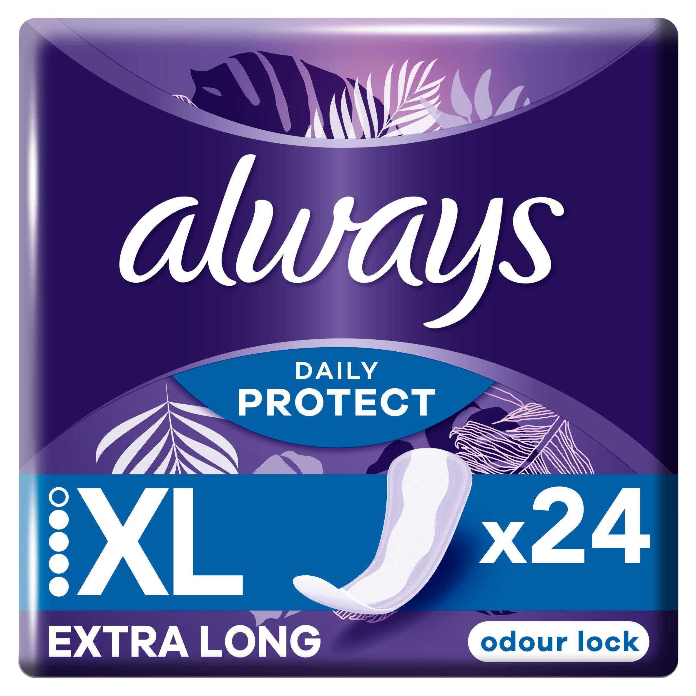 Always Dailies Extra Protect Panty Liners Long Plus x 24 - McGrocer