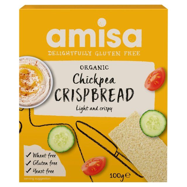 Amisa Organic Gluten Free Chickpea Crispbread 100g - McGrocer