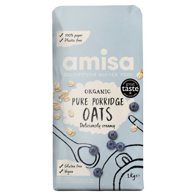 Amisa Pure Porridge Oats Gluten Free Organic 1kg - McGrocer