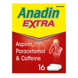 Anadin Extra Aspirin & Paracetamol Fast Acting Pain Killer Caplets 16 per pack - McGrocer