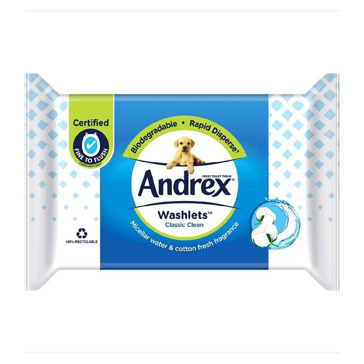Andrex Classic Clean Washlets Single Pack 36s - McGrocer