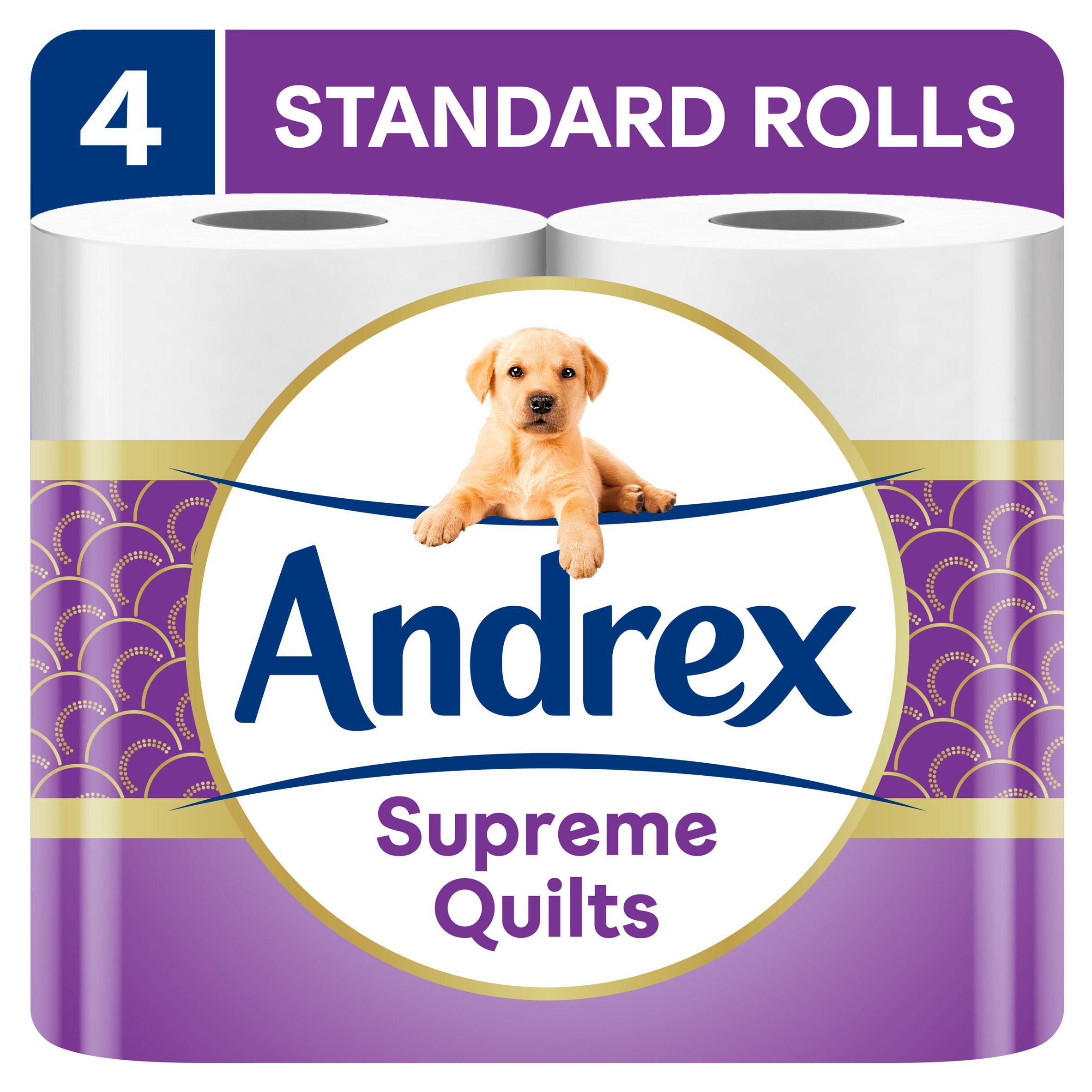 Andrex Supreme Quilts Toilet Roll 4 Rolls - McGrocer