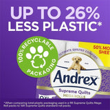 Andrex Supreme Quilts Toilet Roll Mega Rolls 9 per pack - McGrocer
