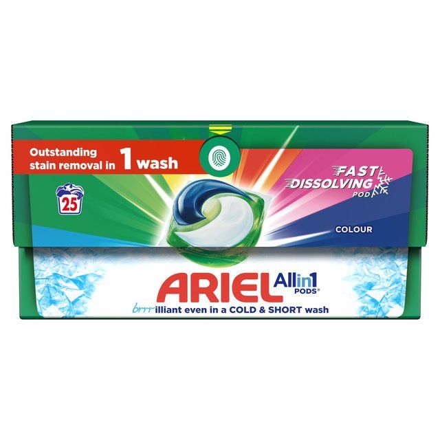 Ariel 3in1 Colour Pods Washing Capsules 25 Washes 25 per pack - McGrocer