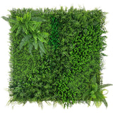Artificial Mixed Foliage 1m x 1m Wall Panel, Pack of 5 - McGrocer