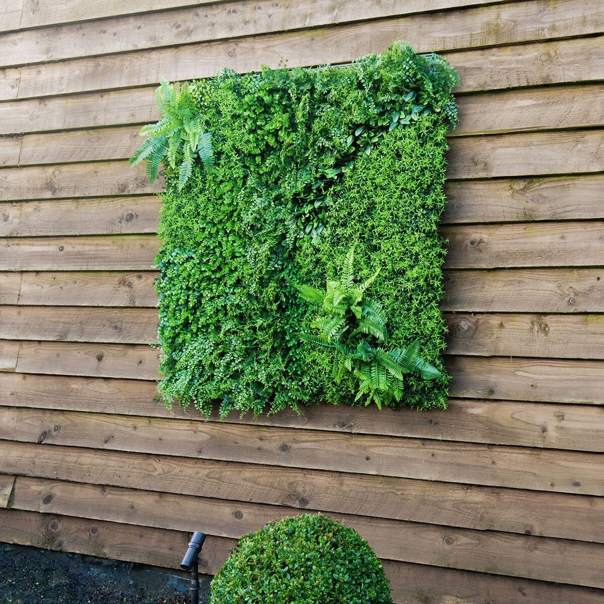 Artificial Mixed Foliage 1m x 1m Wall Panel, Pack of 5 - McGrocer