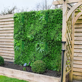 Artificial Mixed Foliage 1m x 1m Wall Panel, Pack of 5 - McGrocer