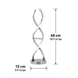 Artika Chrome Swirl LED Table Lamp - McGrocer