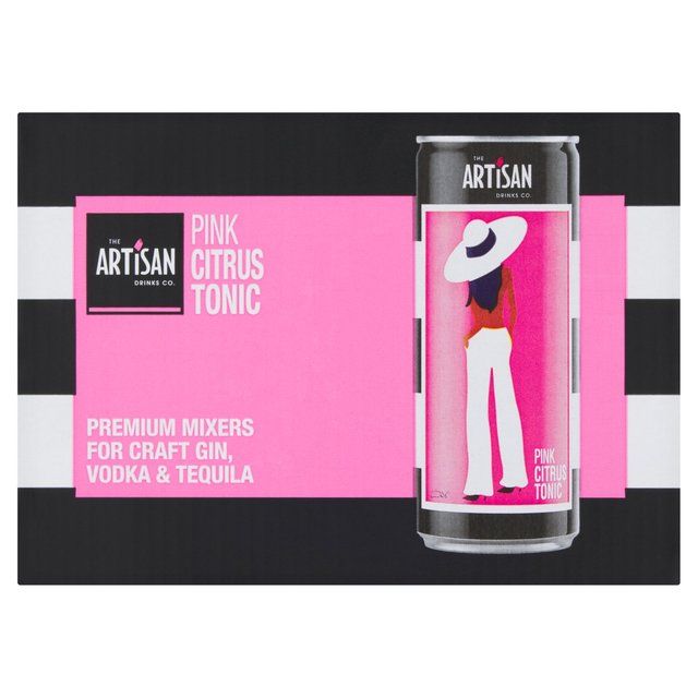 Artisan Drinks Co. Pink Citrus Tonic Cans 6 x 200ml - McGrocer