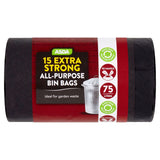 ASDA 15 Extra Strong All-Purpose Bin Bags 75 Litres - McGrocer