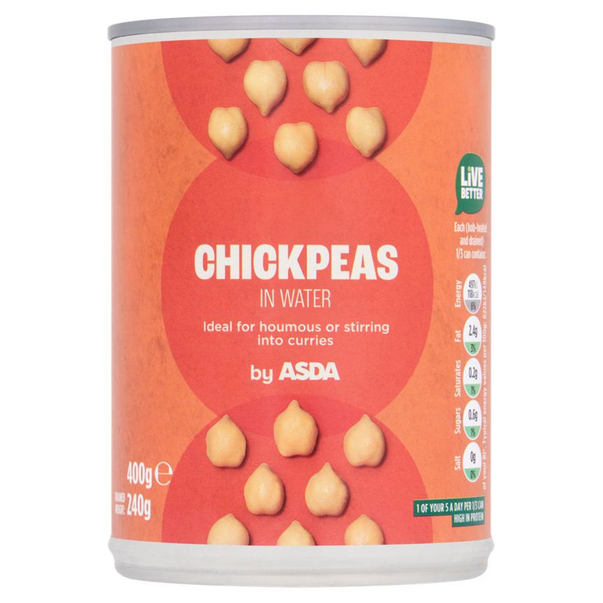 ASDA Chickpeas in Water 400g - McGrocer