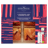 ASDA Extra Special 4 Raspberry and Almond Slices - McGrocer