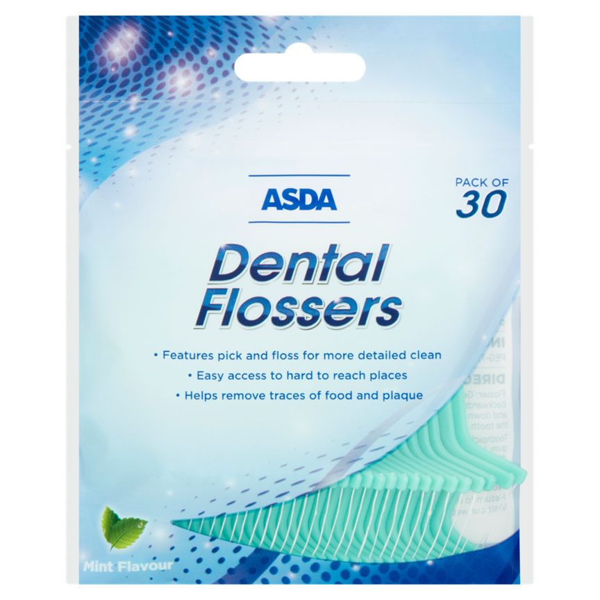 ASDA Mint Flavour Dental Flossers - McGrocer