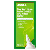 ASDA Nasal Decongestant Spray 15ML - McGrocer