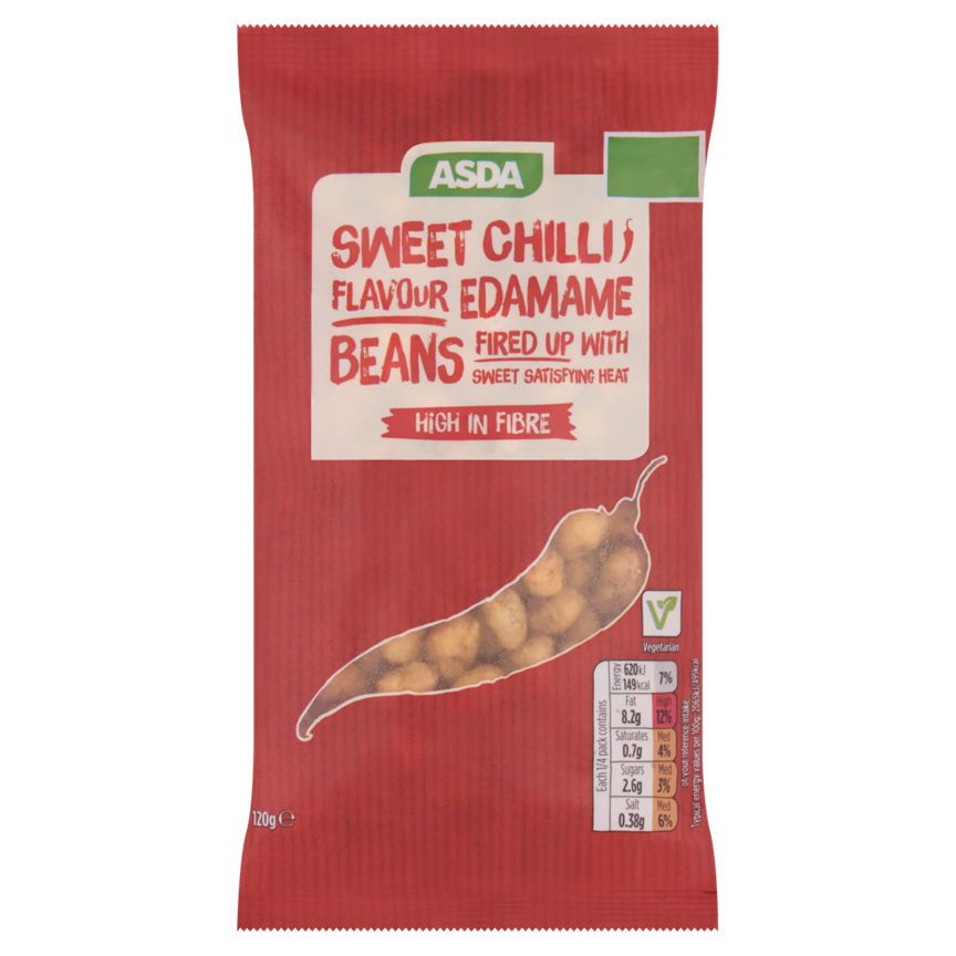 ASDA Sweet Chilli Flavour Edamame Beans - McGrocer