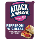 Attack A Snak Pepperoni N'Cheese Wrap Kit with Tomato Ketchup - McGrocer
