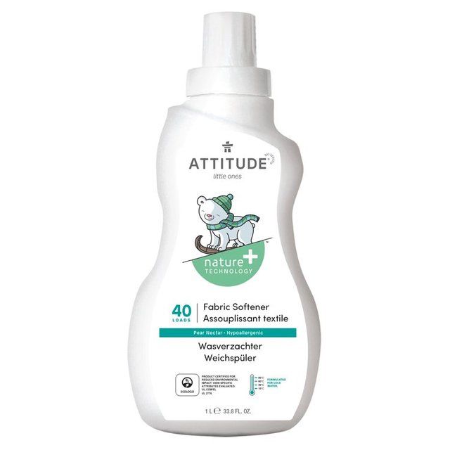 Attitude Baby Leaves Fabric Softener - 40 Loads - Pear Nectar 1L - McGrocer