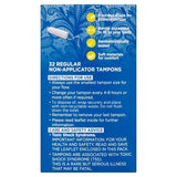 Superdrug Regular Non Applicator Tampons X32 GOODS Superdrug