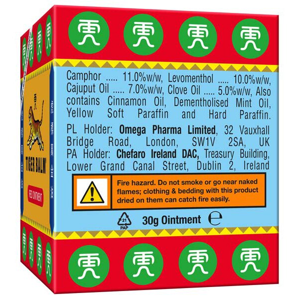 Tiger Balm Red 30g GOODS Superdrug