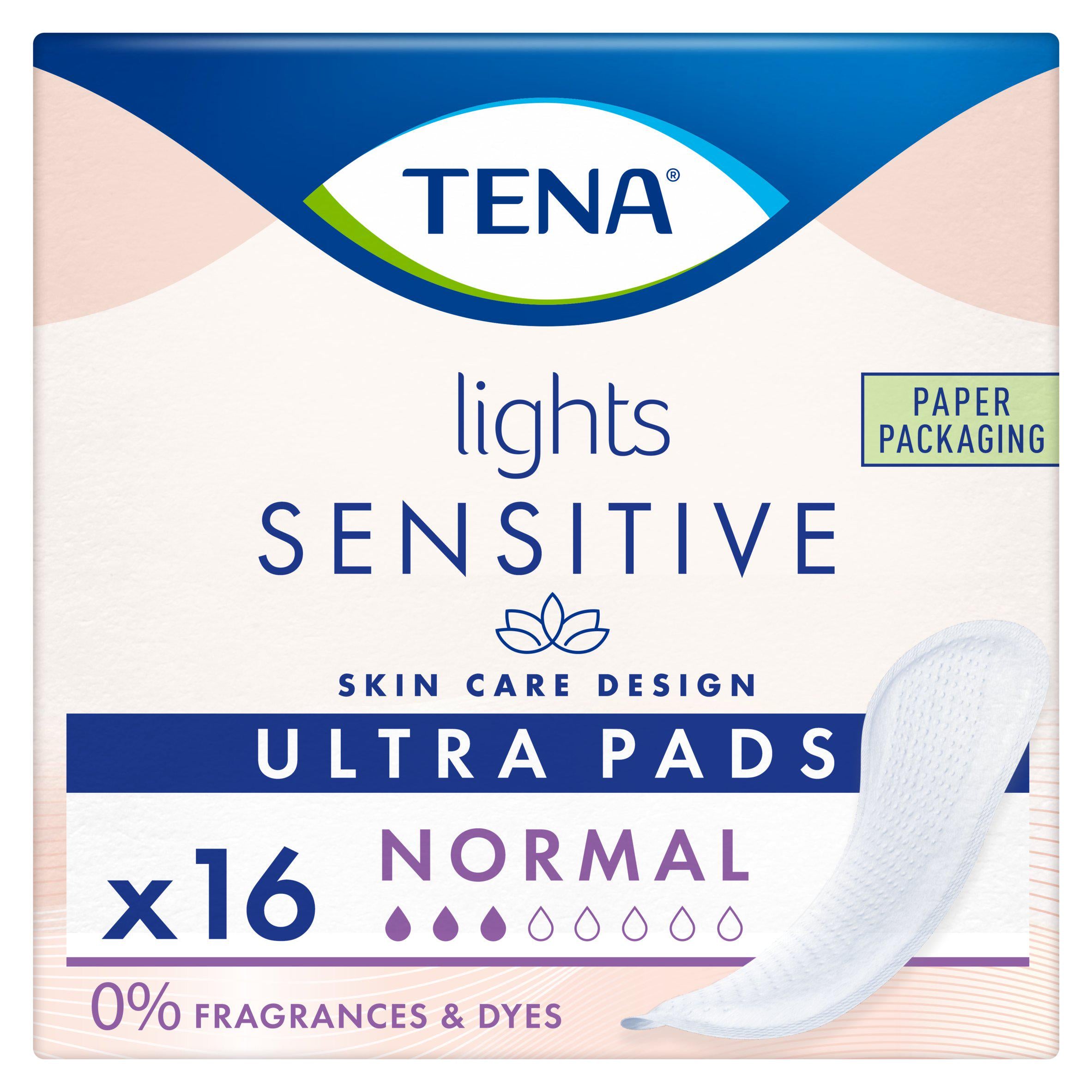 Tena Lights Normal Ultra Pads x16 GOODS Sainsburys