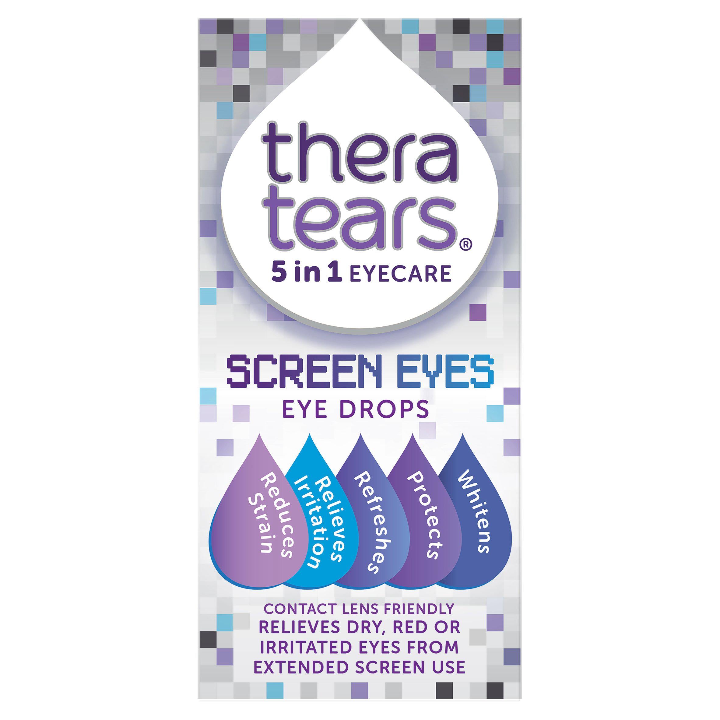 Theratears 5 in 1 Eyecare Screen Eye Drops 10ml GOODS Sainsburys