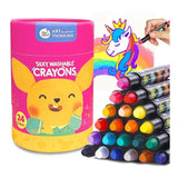 Baby Roo 24 Colours Silky Washable Crayons - McGrocer