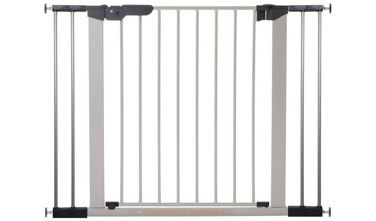 BabyDan Premier Wide Safety Gate - Silver. - McGrocer