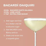 Bacardi Carta Blanca Superior White Rum 1L - McGrocer