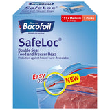Bacofoil Safeloc® Food and Freezer Medium Bags,152 Pack - McGrocer