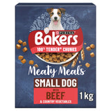 Bakers Meaty Meals Adult Small Dry Dog Food Beef - McGrocer