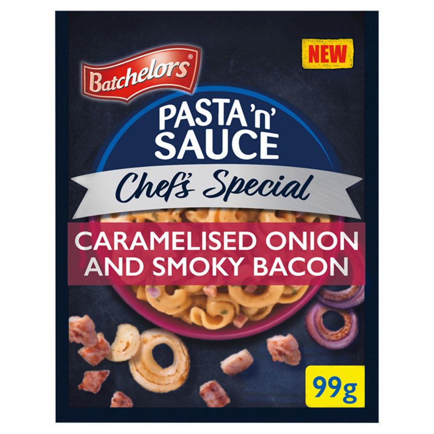 Batchelors Chef's Special Pasta 'n' Sauce Caramelised Onion and Smoky Bacon Flavour 99g - McGrocer