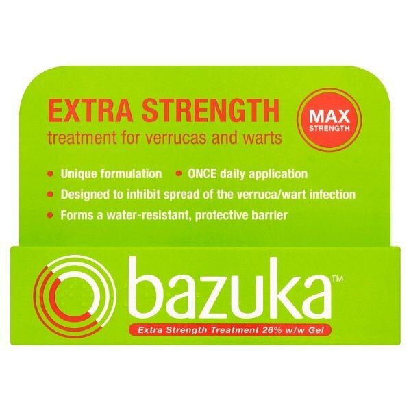 Bazuka Extra Strength Treatment Gel for Verruca & Wart 6g - McGrocer