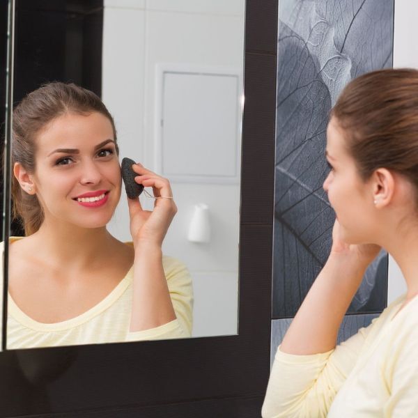 Tweezy Facial Exfoliator Konjac Sponge 100% Natural Charcoal GOODS Superdrug