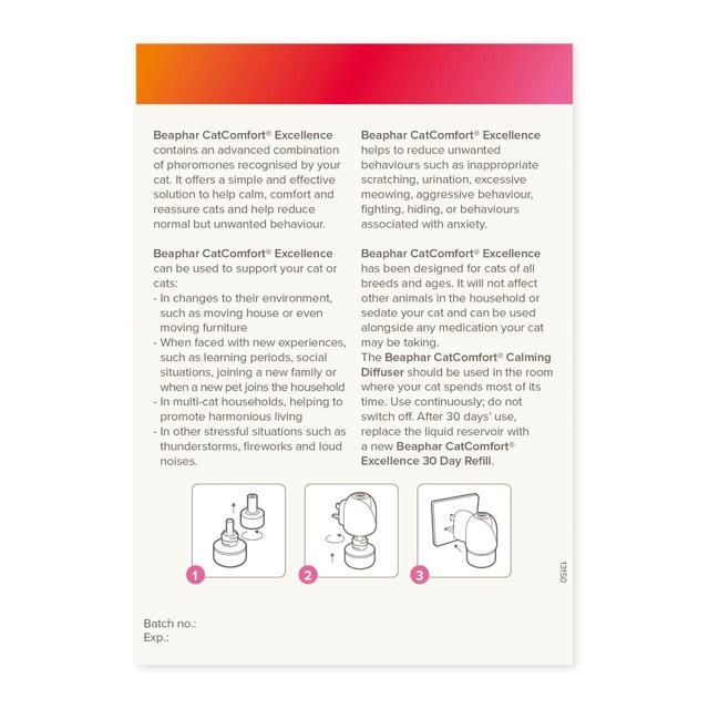 Beaphar CatComfort Excellence Calming Diffuser for Cats 3 per pack - McGrocer