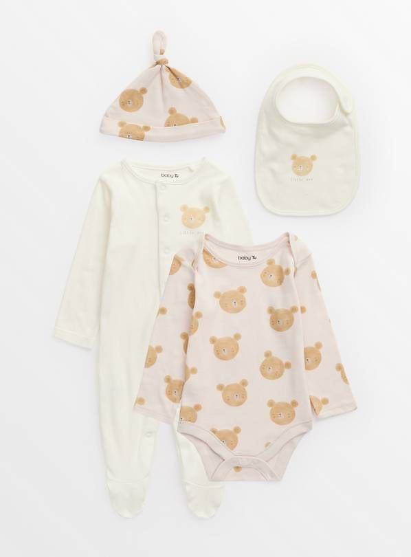 Bear Print Newborn Starter Set 3-6 months - McGrocer