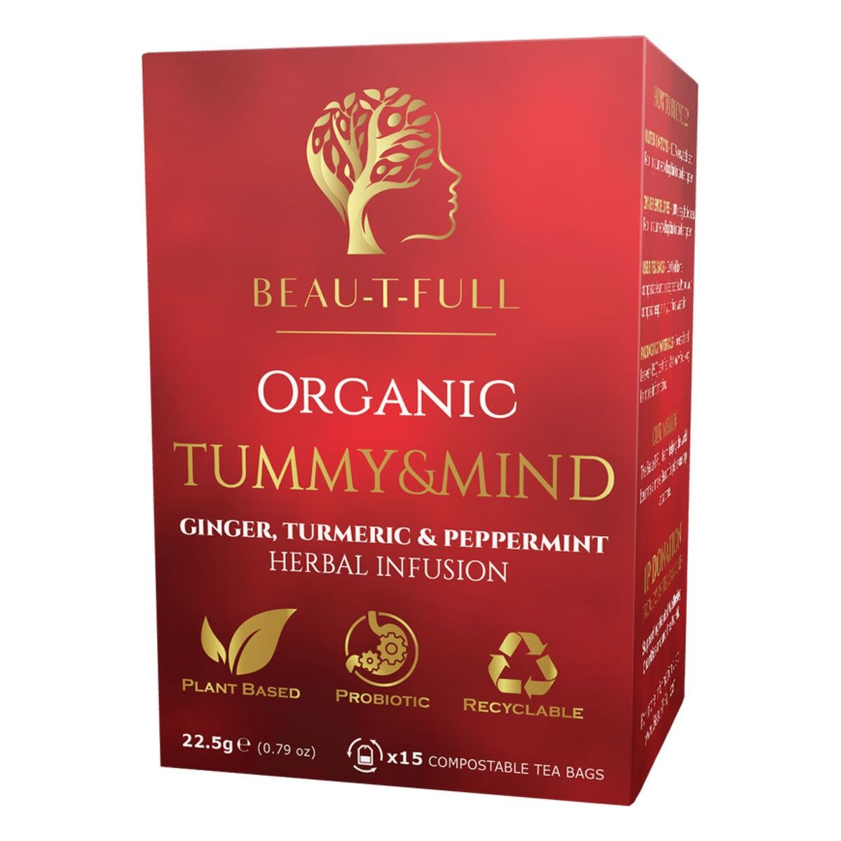 Beau-T-Full Tea Organic Tea Bag Assortment, 6 x 15 Pack - McGrocer