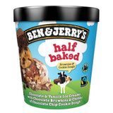 Ben & Jerry's Half Baked Vanilla & Chocolate Ice Cream Tub 465ml - McGrocer