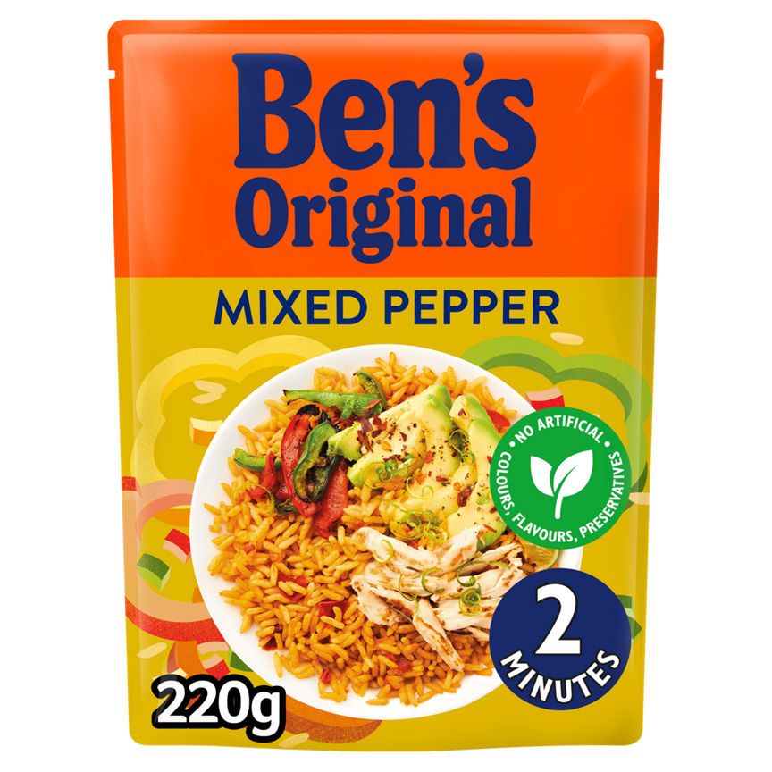 Ben's Original Mixed Pepper Microwave Rice - McGrocer