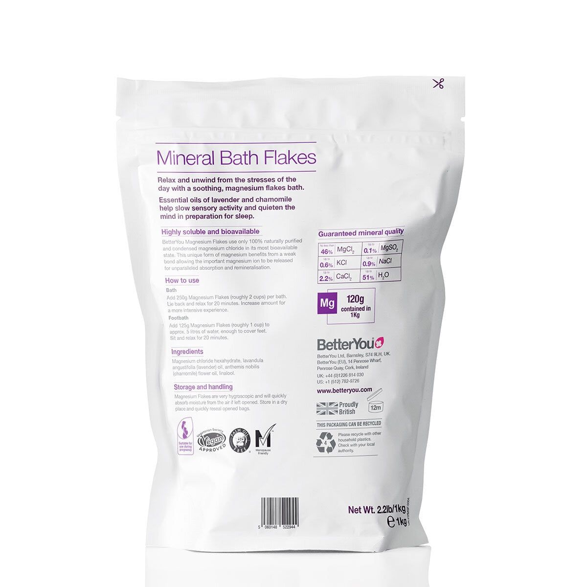 BetterYou Magnesium Sleep Flakes, 2 x 1kg - McGrocer