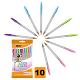 BIC Cristal Pens Fun Ballpoint 10 Pack - McGrocer