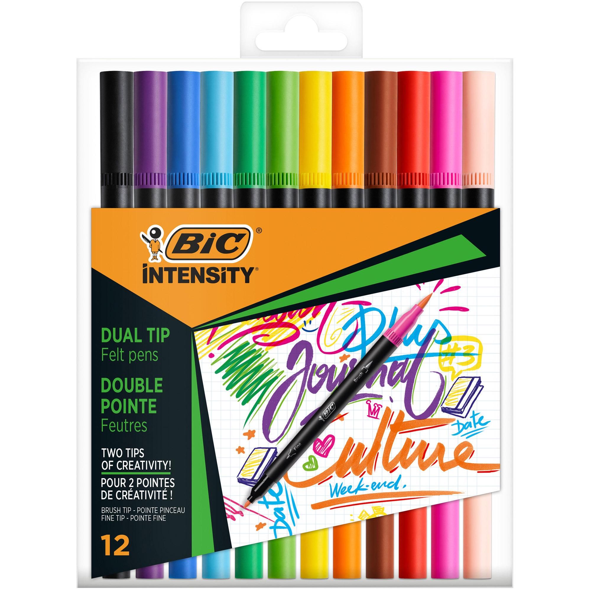 BIC Intensity Dual Tip Colouring Pens - McGrocer